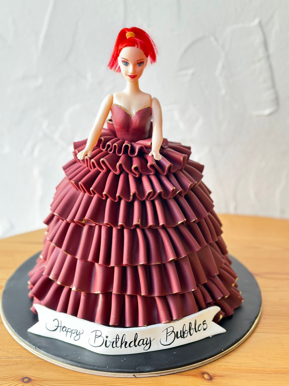 Doll Cake-Barbie doll Red